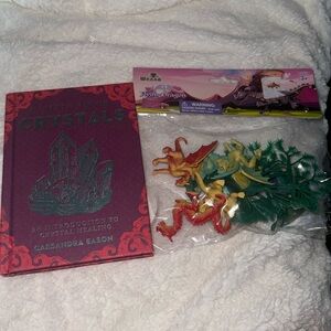 Little book of crystals and dragons toy set